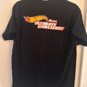 Black Hot Wheels Ultimate Challenge NBC Logo Tee - L -Nashville Grand Prix Event